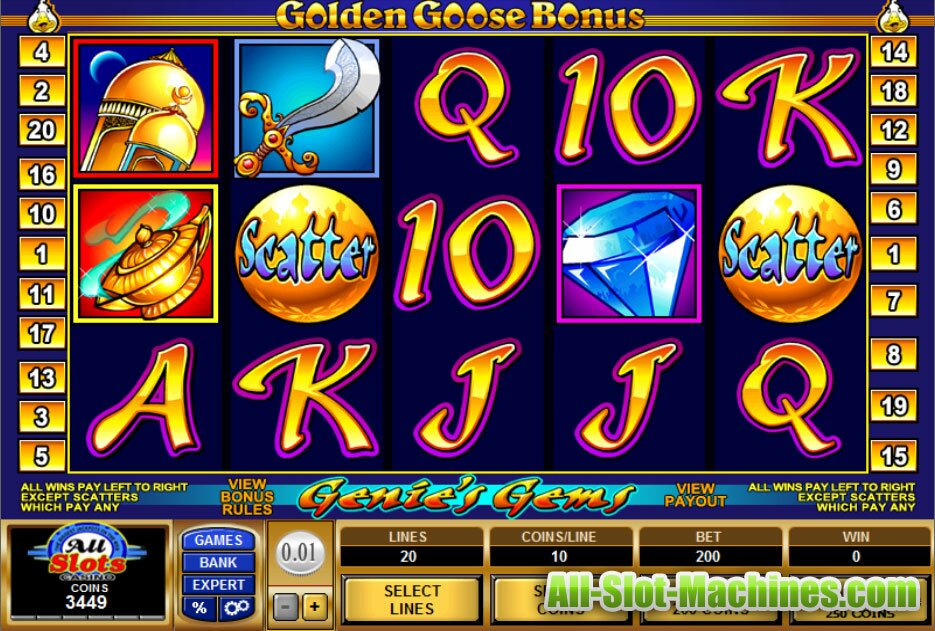 Copper cash slots