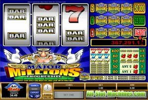 Major Millions 3 Reel slot