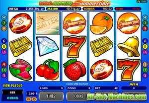 Mega Moolah Summertime slot